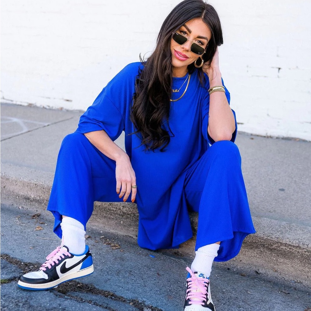 Vibrant Blue Two-Piece Set